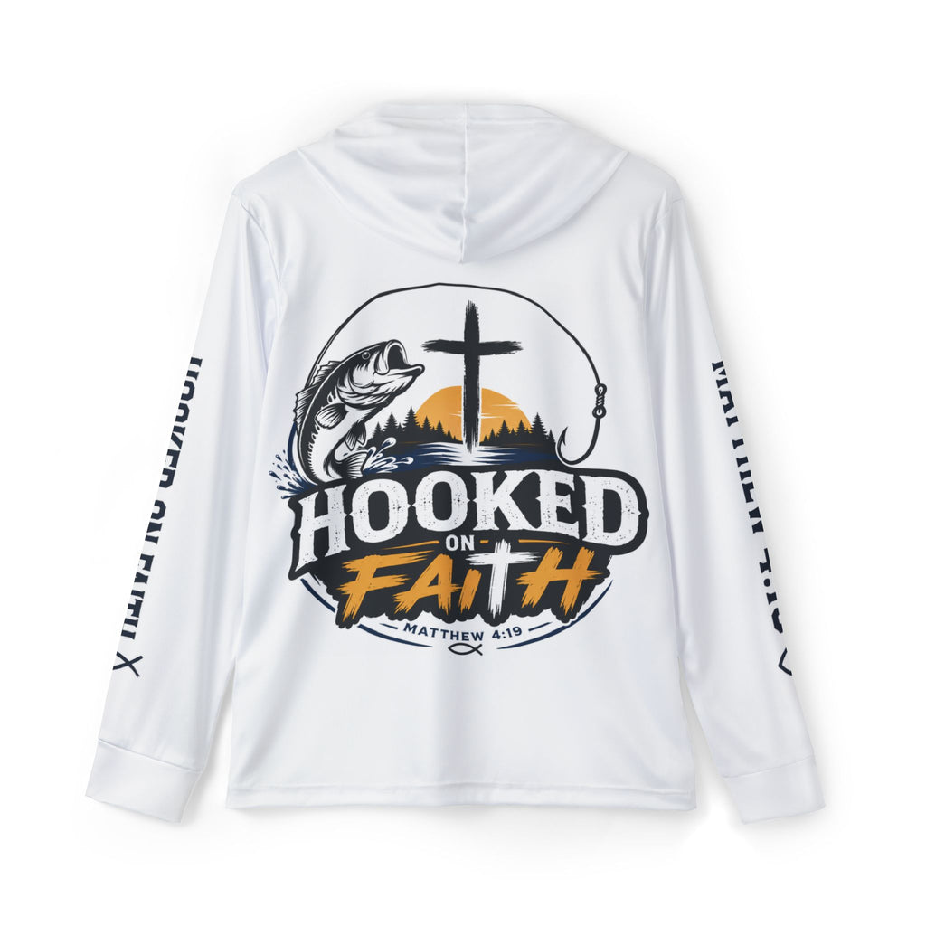 Hooked on Faith Hoodie | Fishing Cross Design