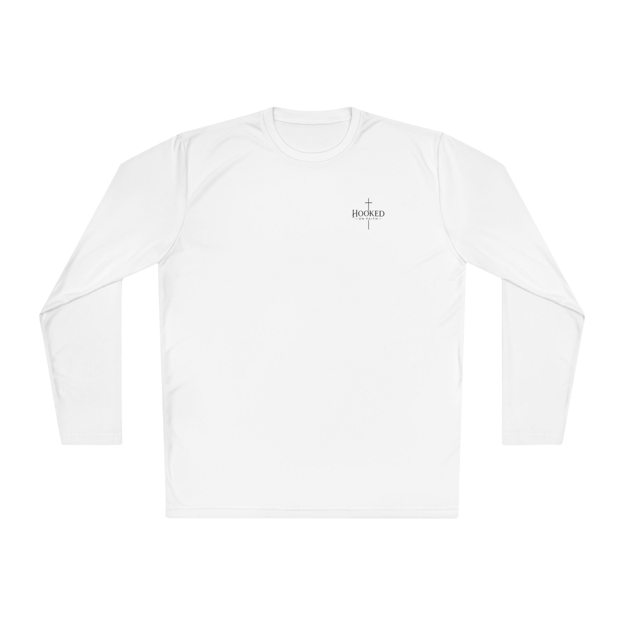 Long Sleeve Tee — Minimal 'Hooked' Chest Logo Lightweight Shirt