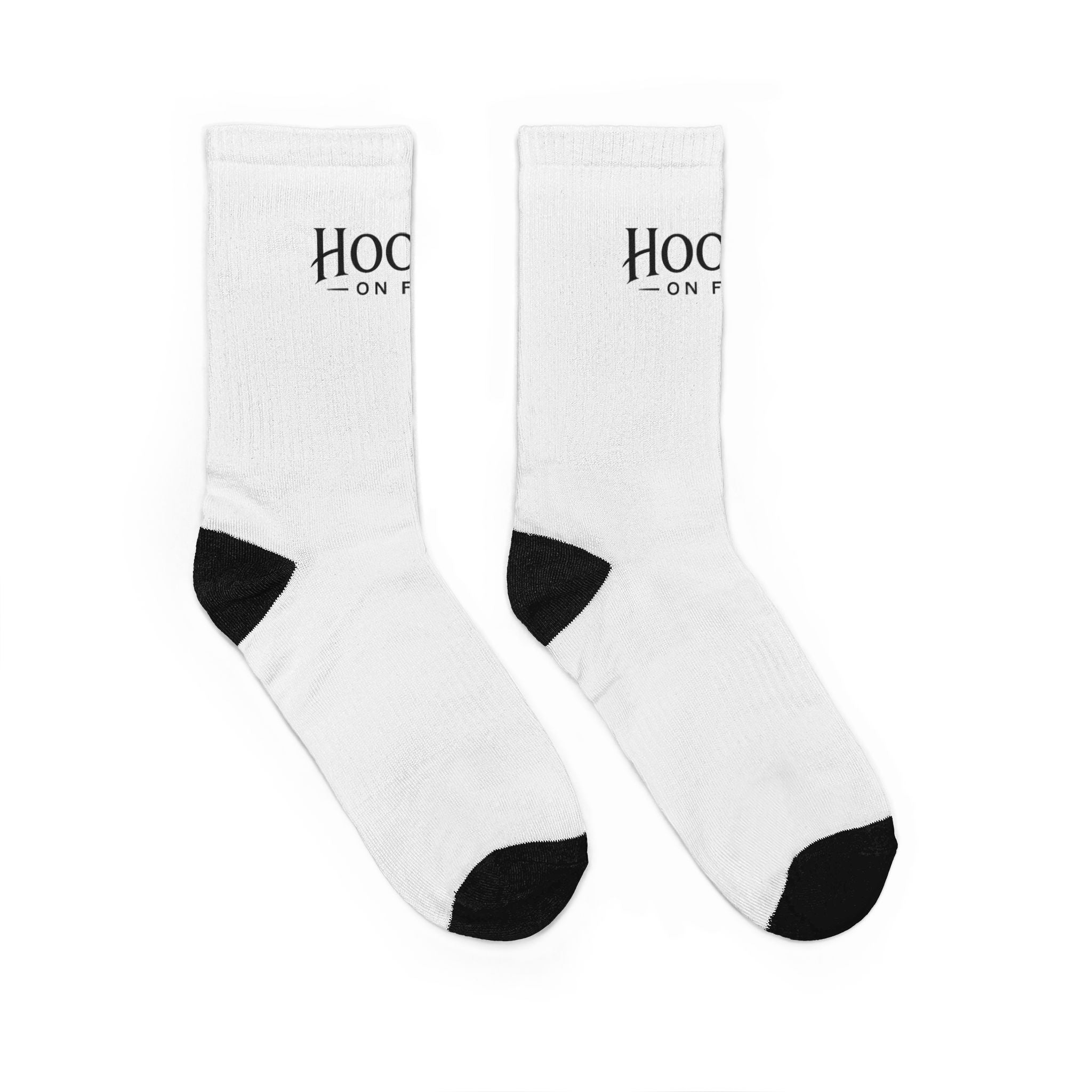 Hooked Cross Crew Socks — Christian Fishing Faith Socks