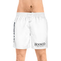 Hooked on Faith Swim Shorts — "Matthew 4:19" Christian Beach Trunks