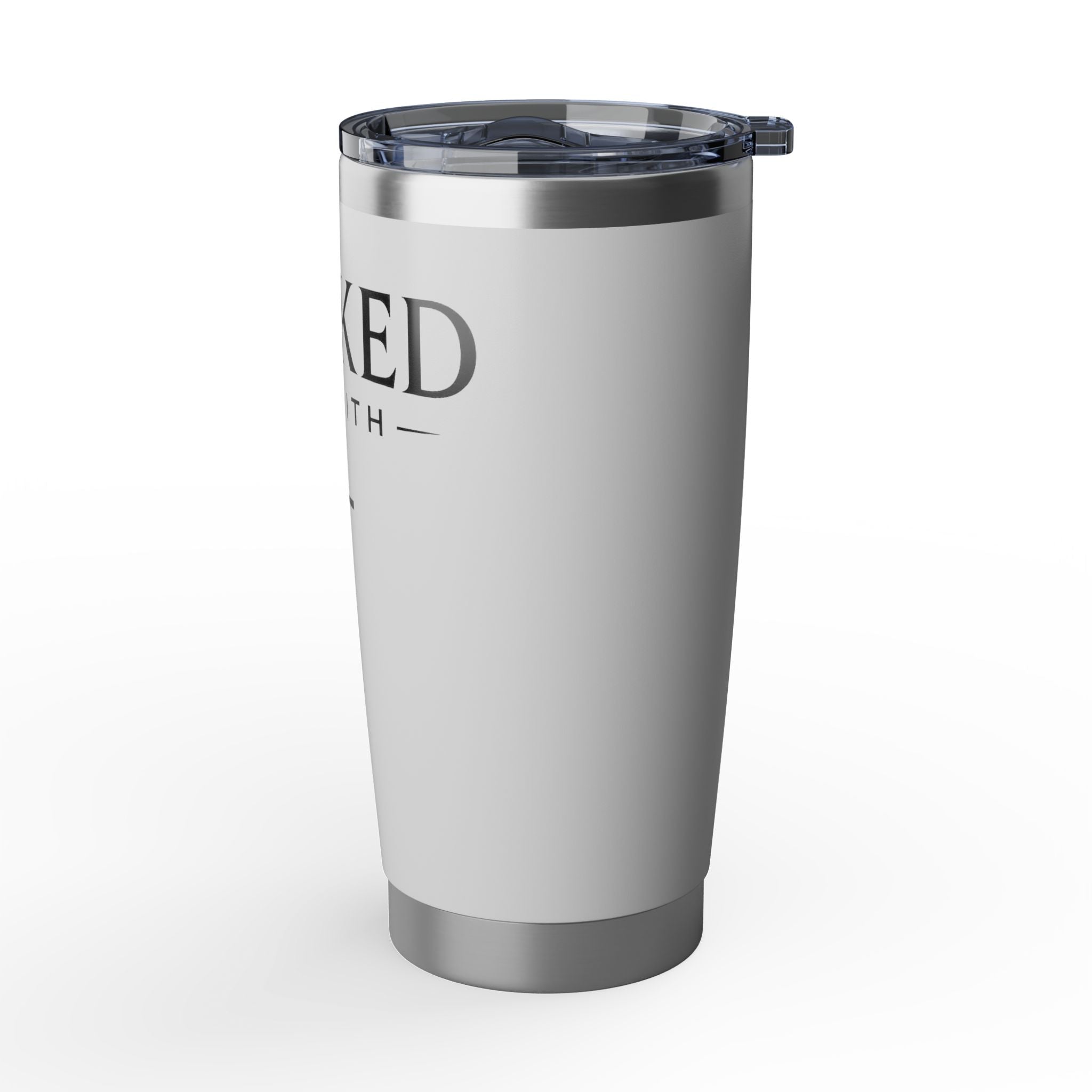 Hooked on Faith 20oz Tumbler — Christian Cross Insulated Travel Cup