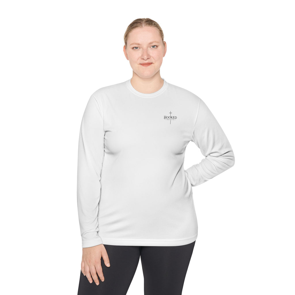 Long Sleeve Tee — Minimal 'Hooked' Chest Logo Lightweight Shirt