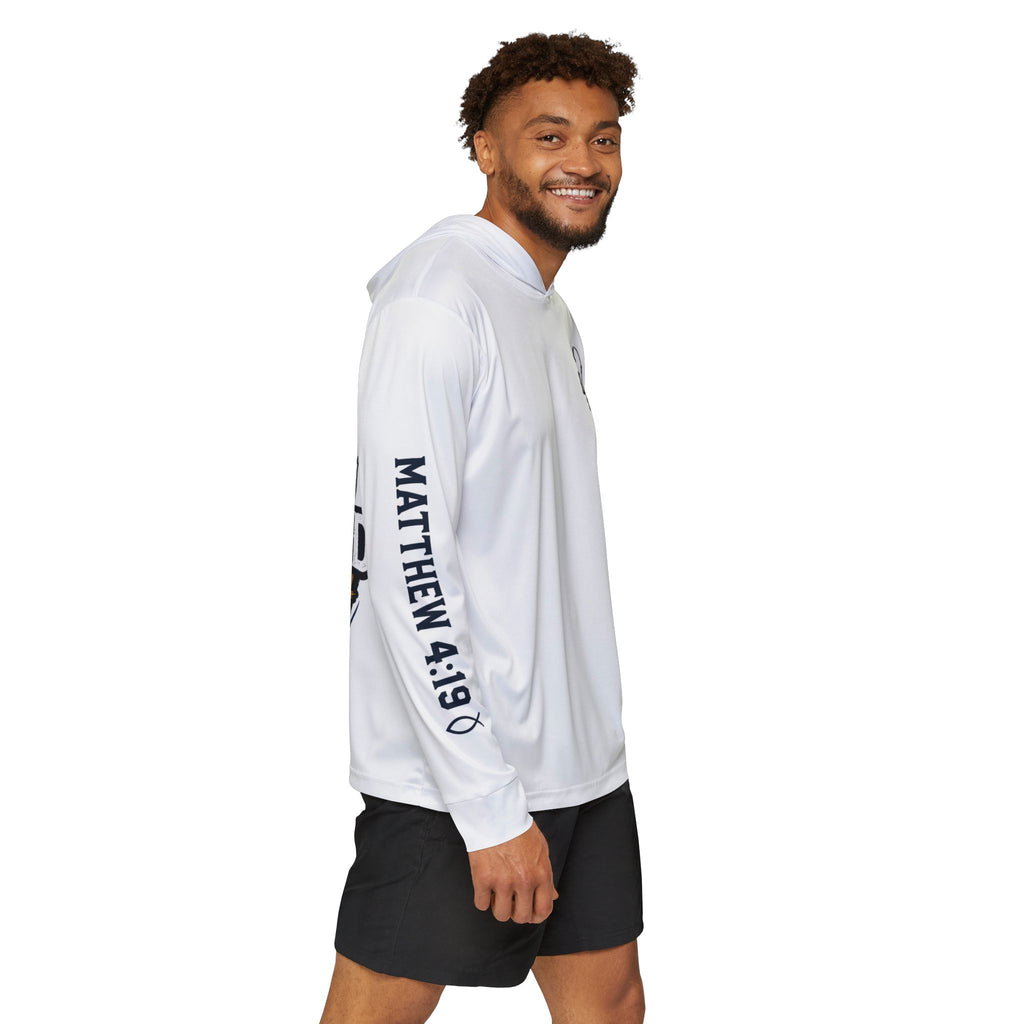 Hooked on Faith Hoodie | Fishing Cross Design