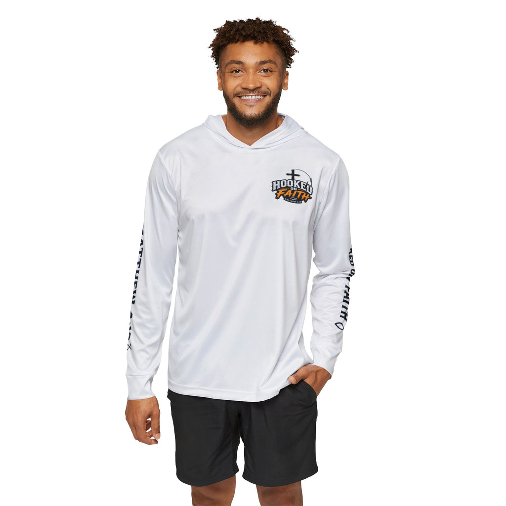 Hooked on Faith Hoodie | Fishing Cross Design